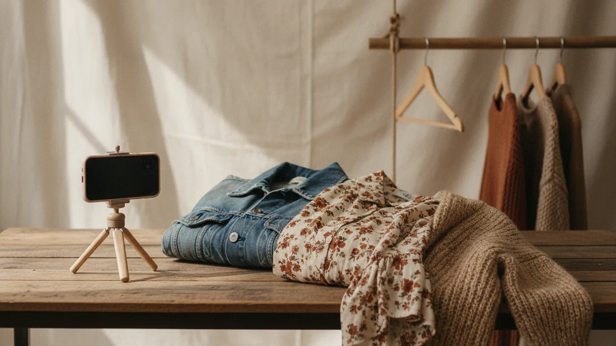 How to photograph thrifted clothes to sell online